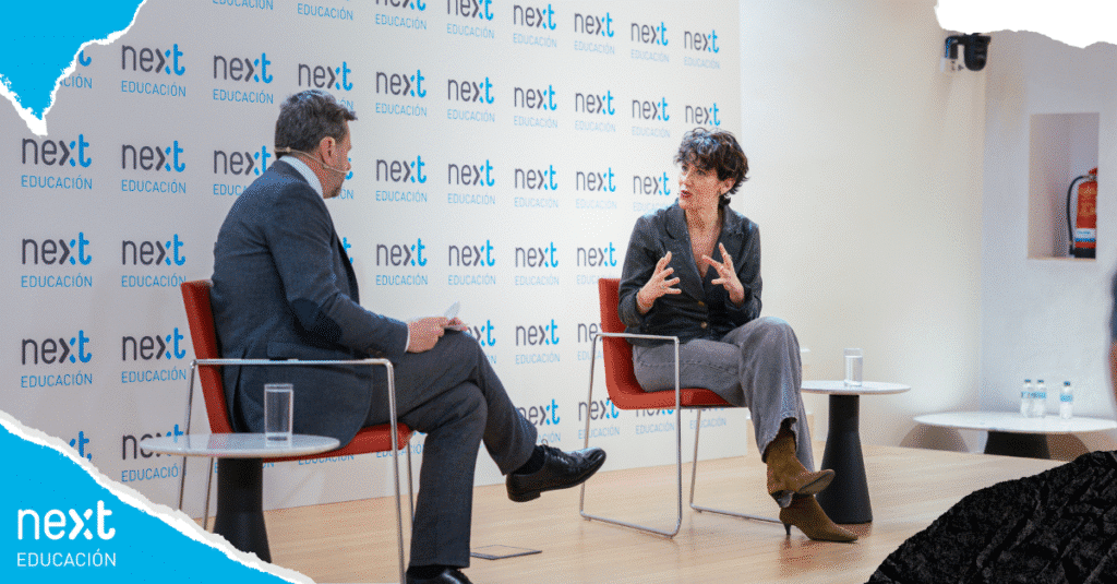 Elma Saiz, Ministra de Inclusión, Seguridad Social y Migraciones, en el Foro Next Educación
