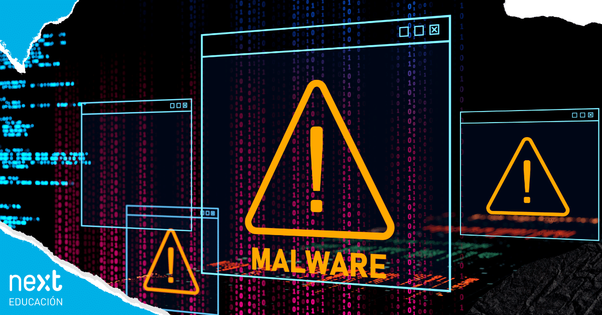 Comentamos qué es el malware y los tipos que hay, como ransomware, spyware y troyanos